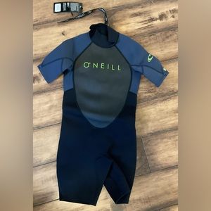 O'NEILL YOUTH REACTOR-2 2MM BACK ZIP S/S SPRING WETSUIT